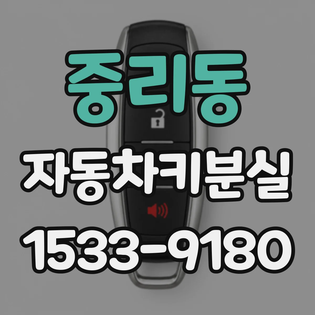 중리동 자동차키분실