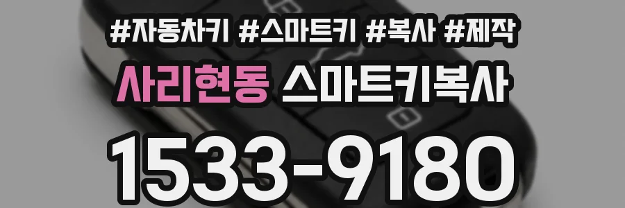 사리현동 스마트키복사