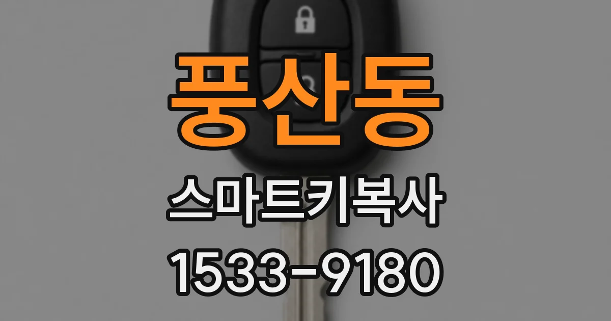 풍산동 스마트키복사
