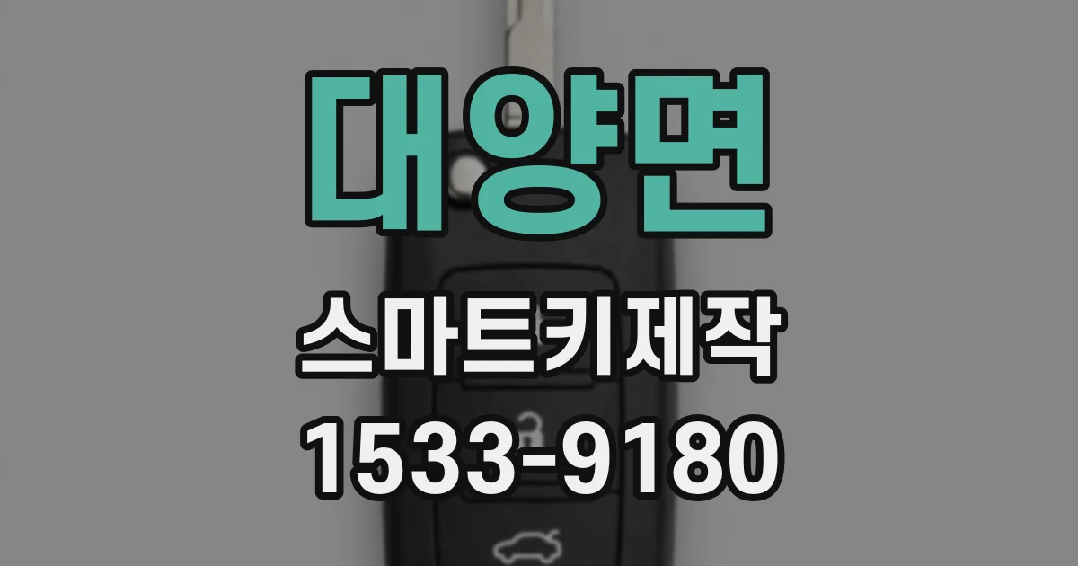 대양면 스마트키제작