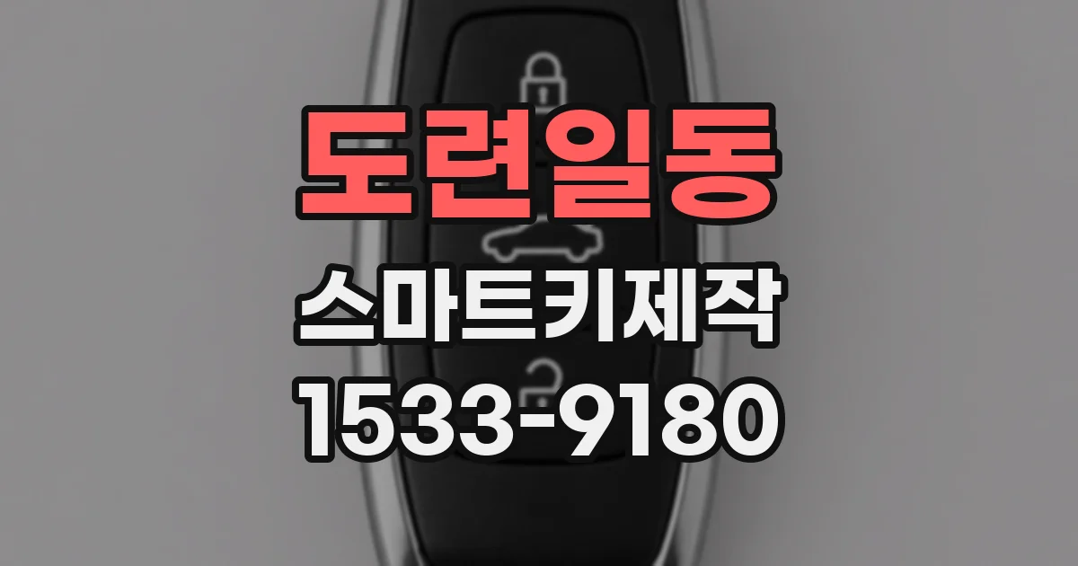 도련일동 스마트키제작