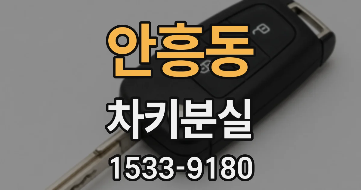 안흥동 차키분실