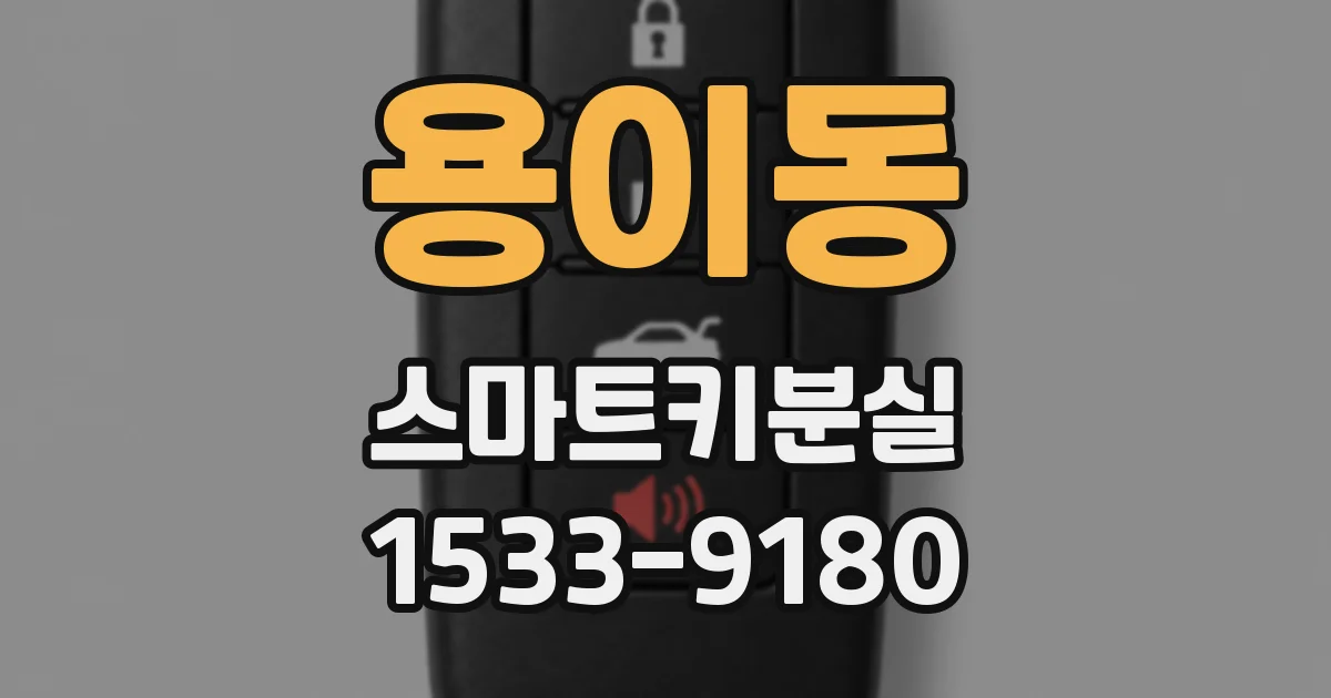 용이동 스마트키분실