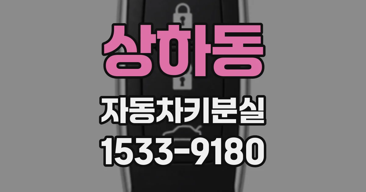 상하동 자동차키분실