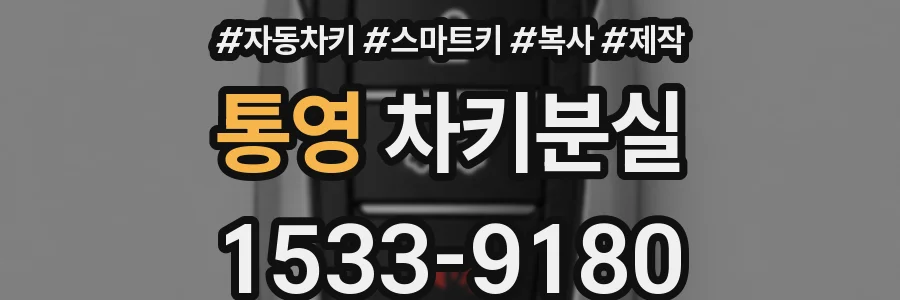통영 차키분실