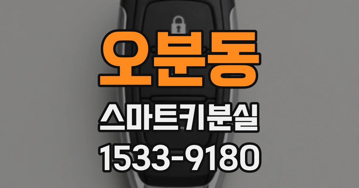 오분동 스마트키분실