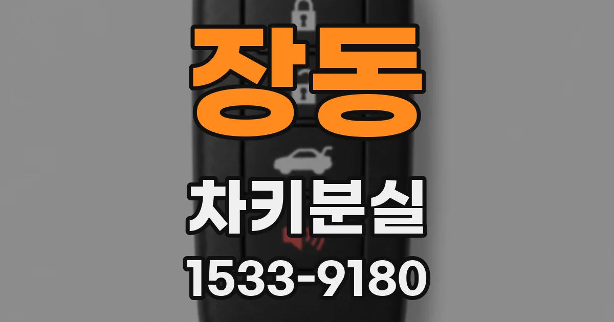 장동 차키분실