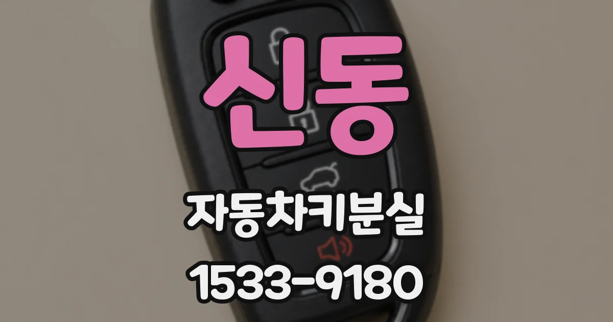 신동 자동차키분실