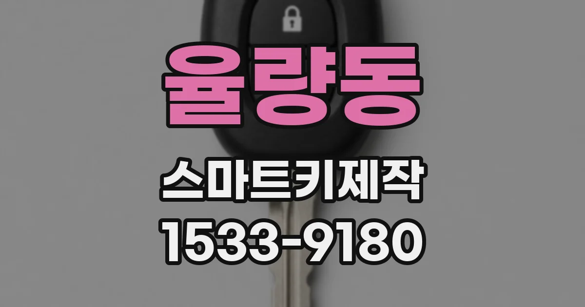 율량동 스마트키제작
