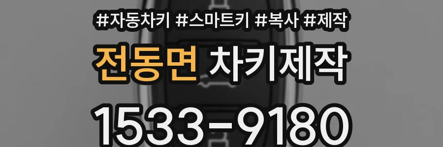 전동면 차키제작
