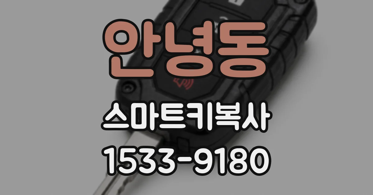 안녕동 스마트키복사