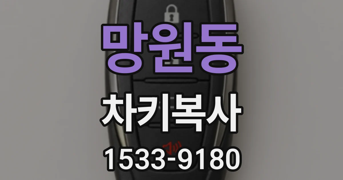 망원동 차키복사