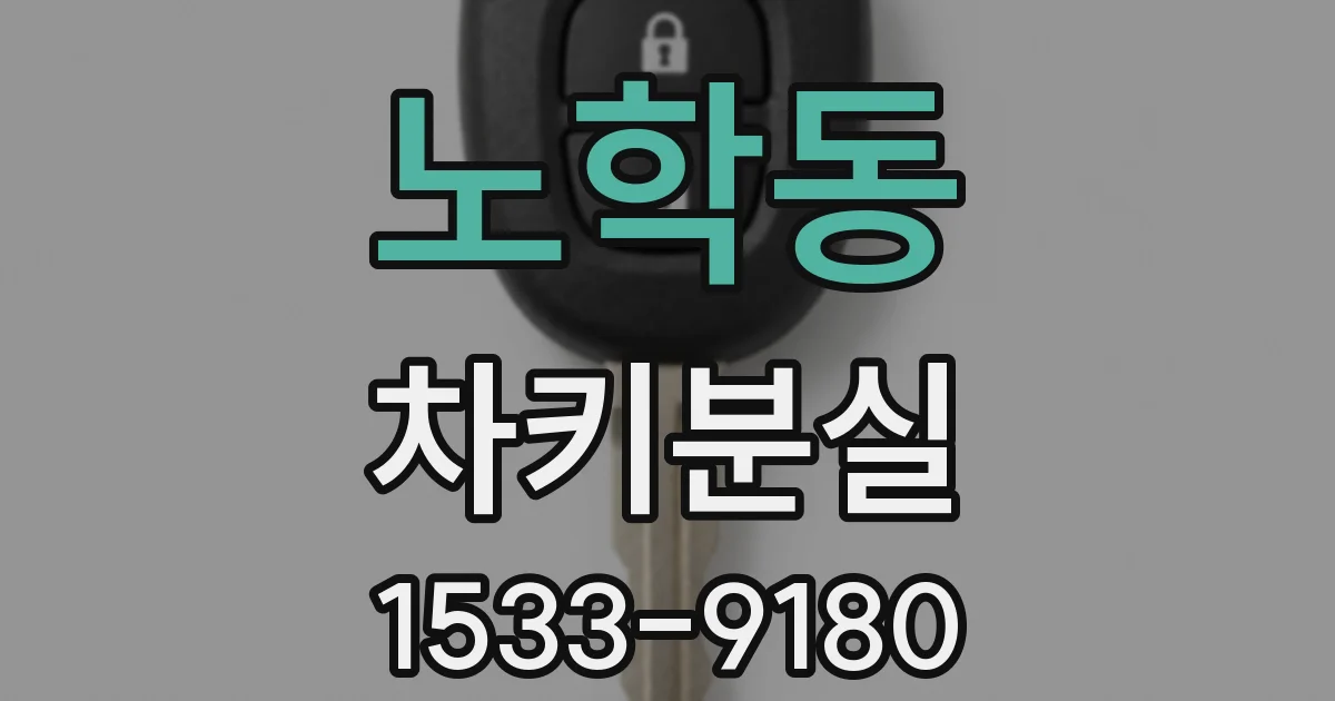 노학동 차키분실