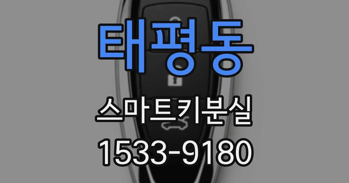 태평동 스마트키분실
