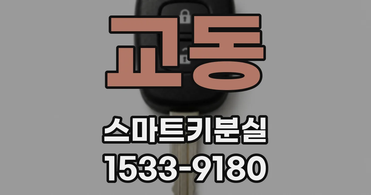 교동 스마트키분실