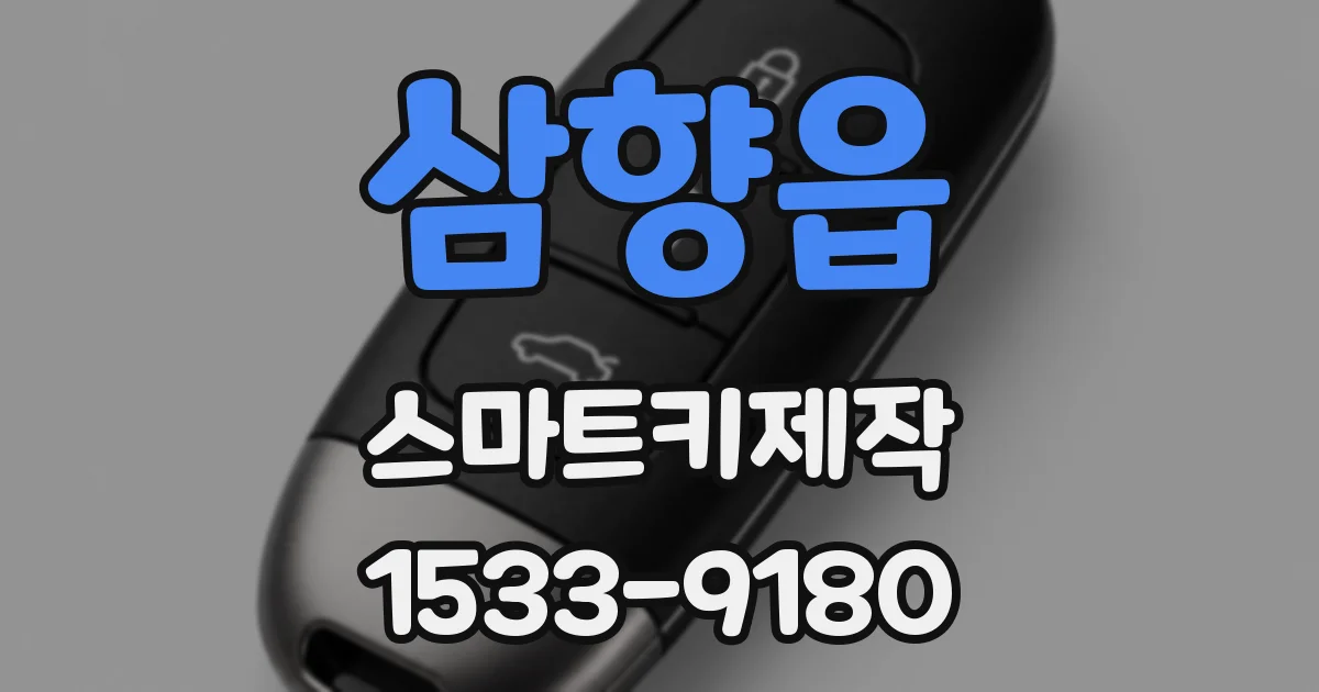 삼향읍 스마트키제작