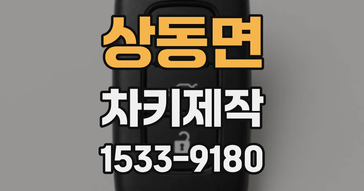 상동면 차키제작