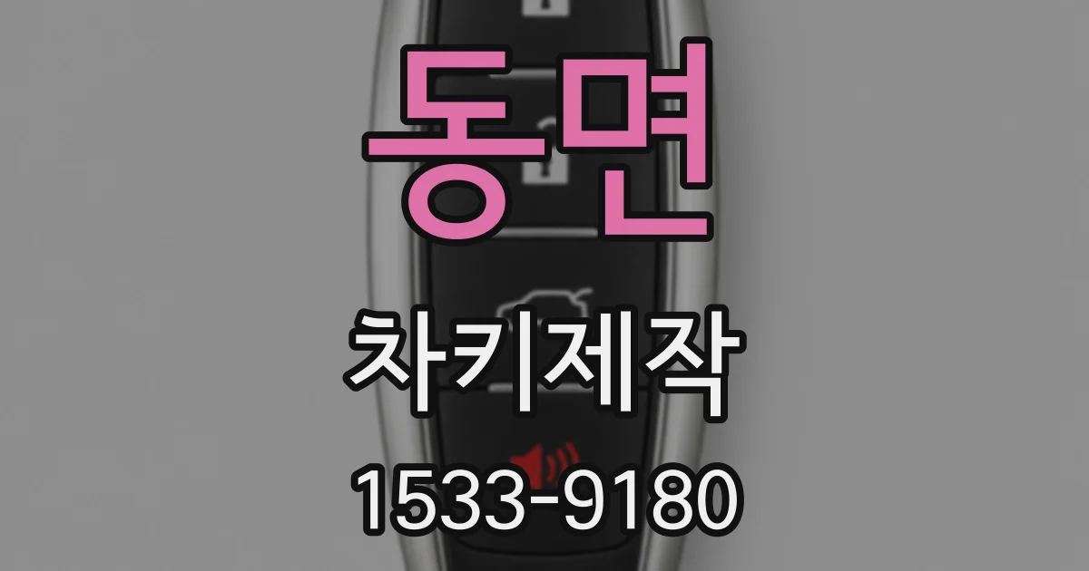 동면 차키제작