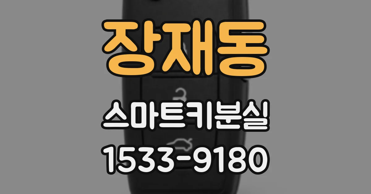 장재동 스마트키분실