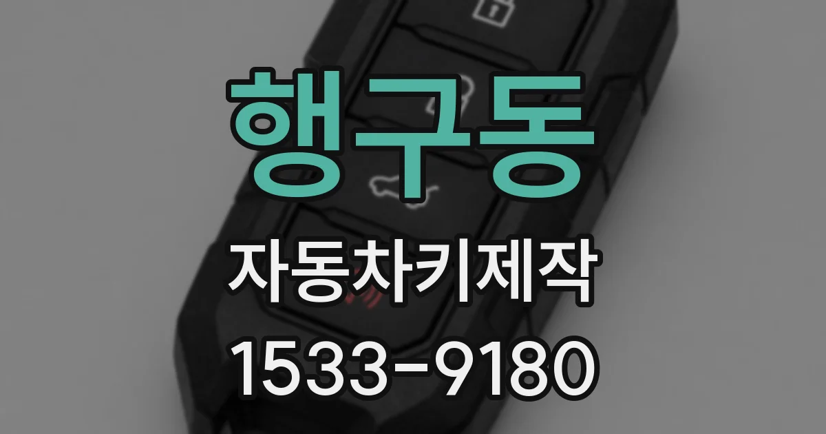 행구동 자동차키제작