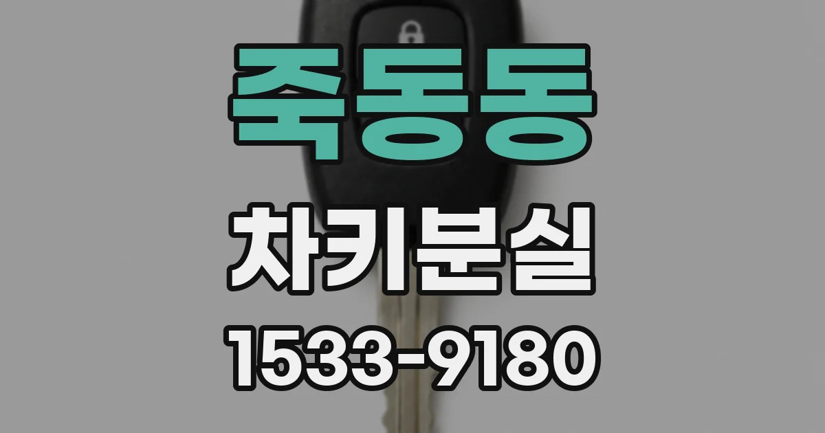 죽동동 차키분실