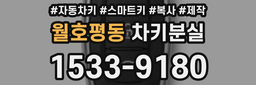 월호평동 차키분실