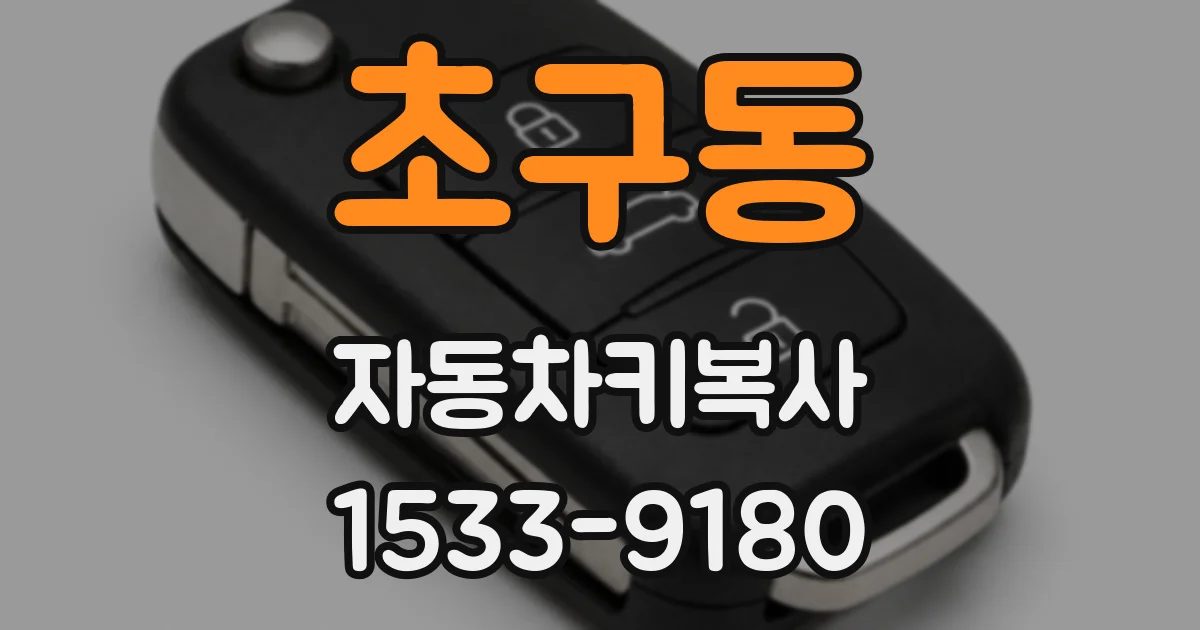 초구동 자동차키복사