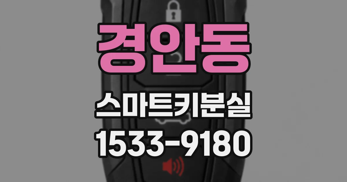 경안동 스마트키분실