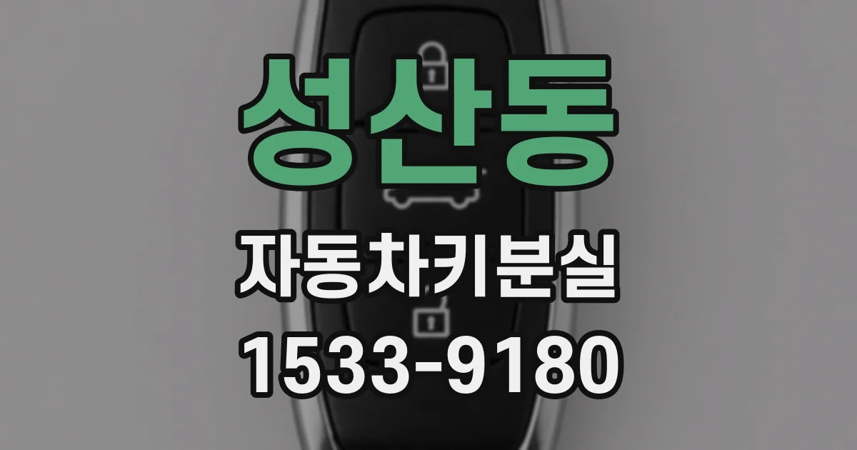 성산동 자동차키분실