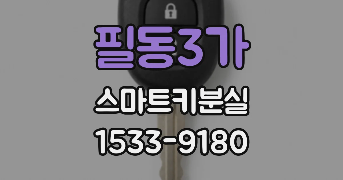 필동3가 스마트키분실