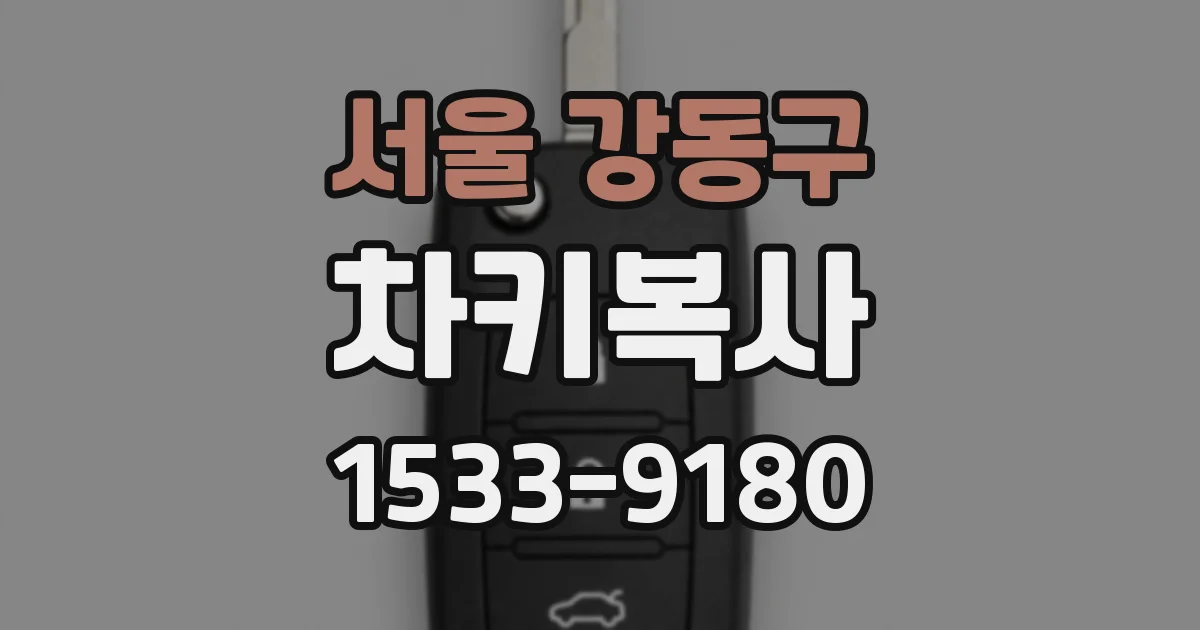 서울 강동구 차키복사