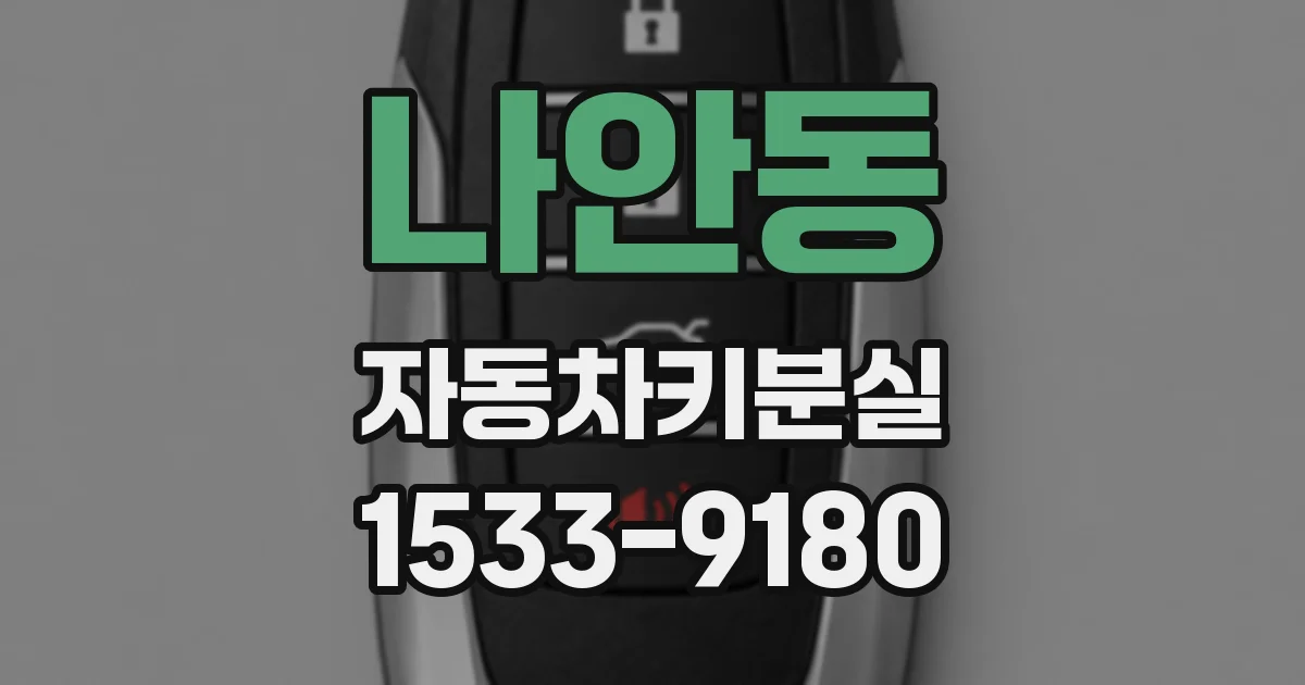 나안동 자동차키분실