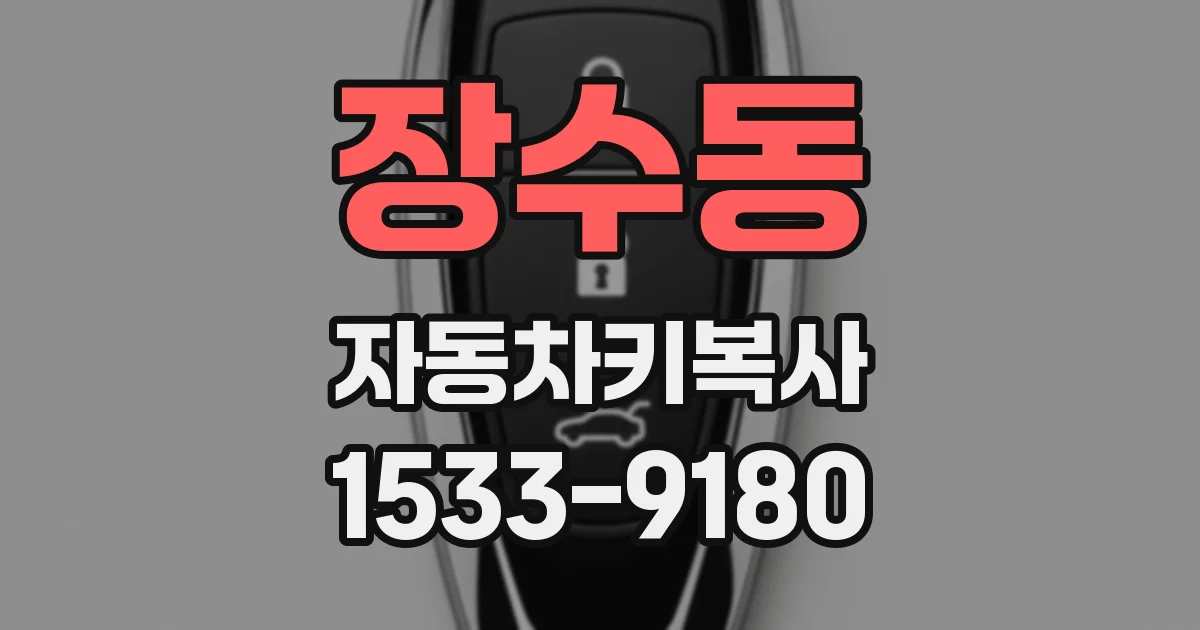 장수동 자동차키복사