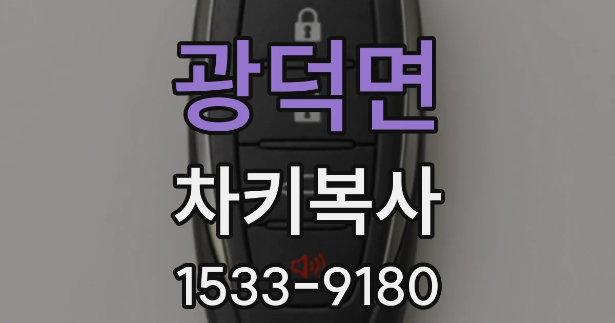 광덕면 차키복사