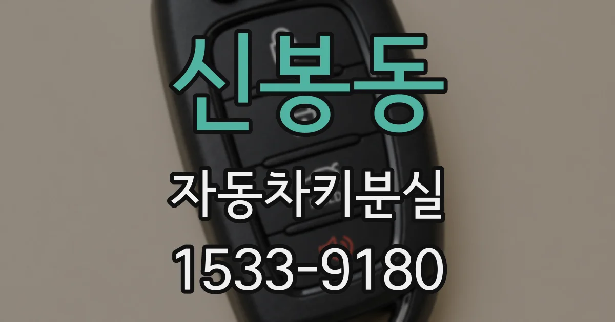 신봉동 자동차키분실
