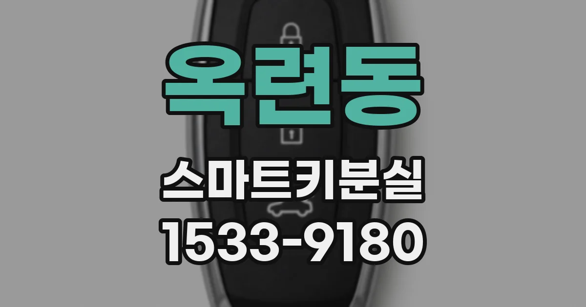옥련동 스마트키분실
