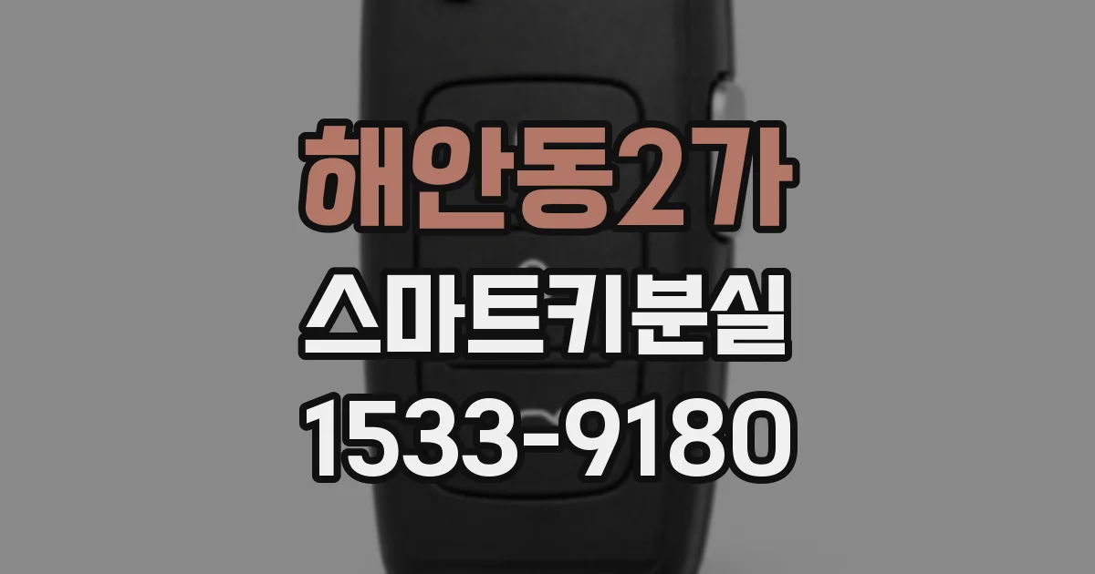 해안동2가 스마트키분실