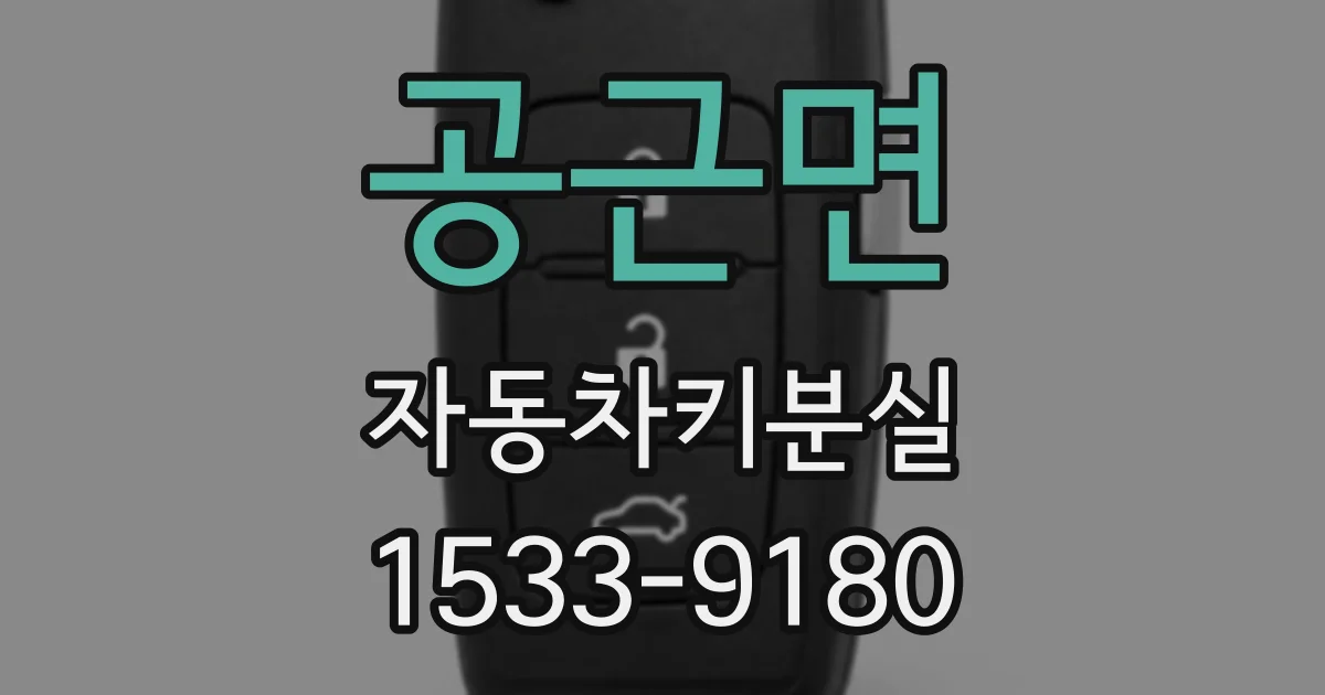 공근면 자동차키분실