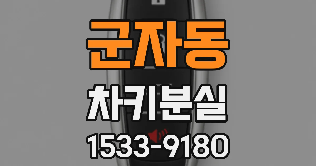군자동 차키분실