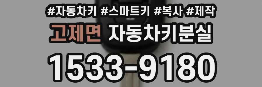 고제면 자동차키분실