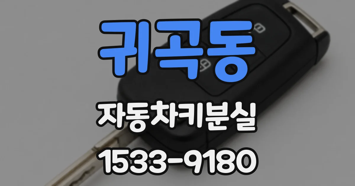 귀곡동 자동차키분실