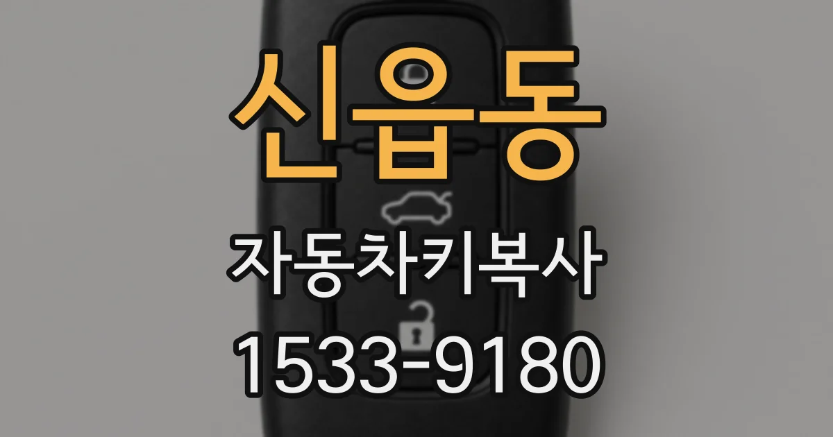 신읍동 자동차키복사