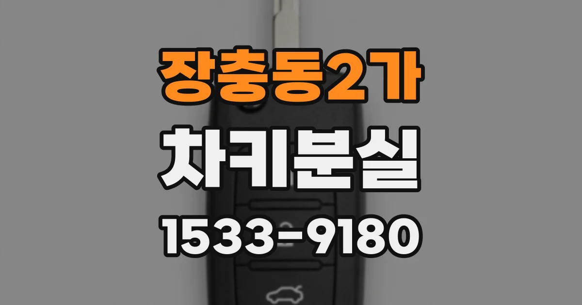 장충동2가 차키분실