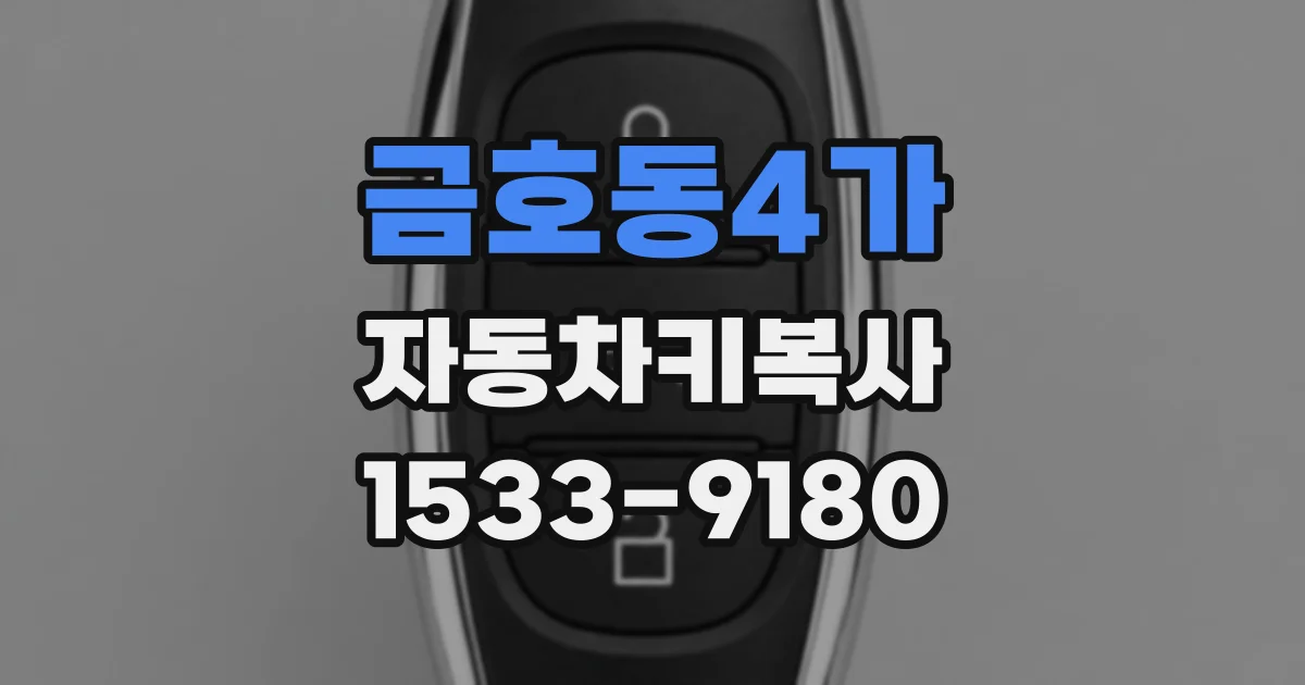 금호동4가 자동차키복사