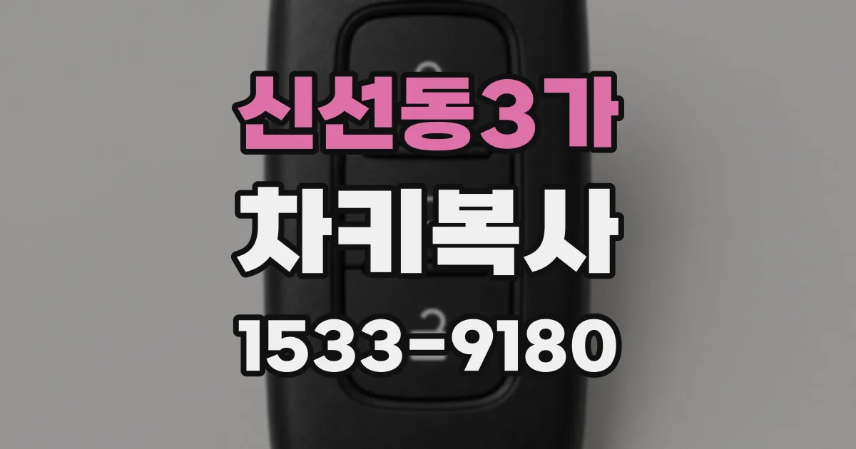 신선동3가 차키복사