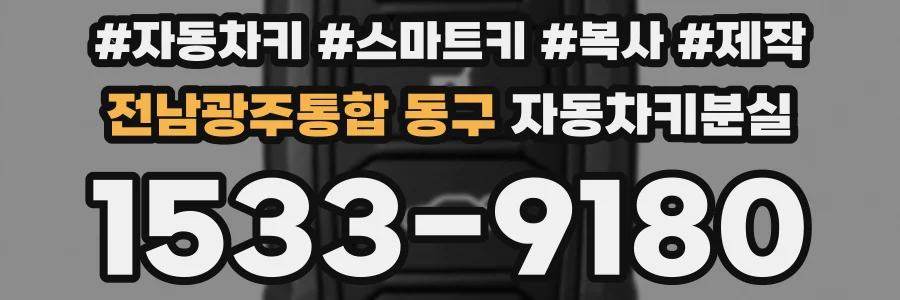 전남광주통합 동구 자동차키분실
