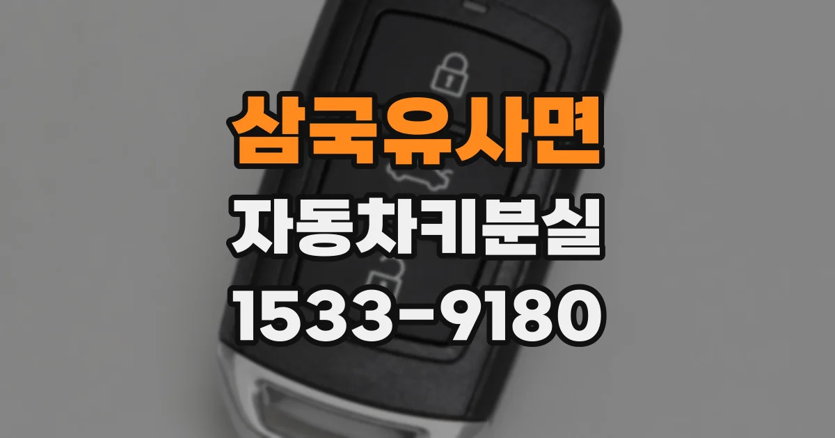 삼국유사면 자동차키분실