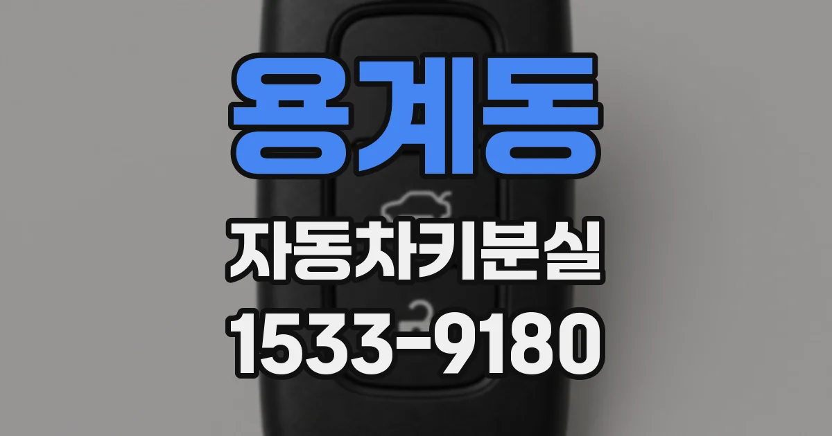 용계동 자동차키분실