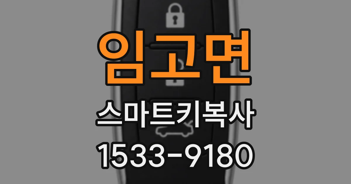 임고면 스마트키복사