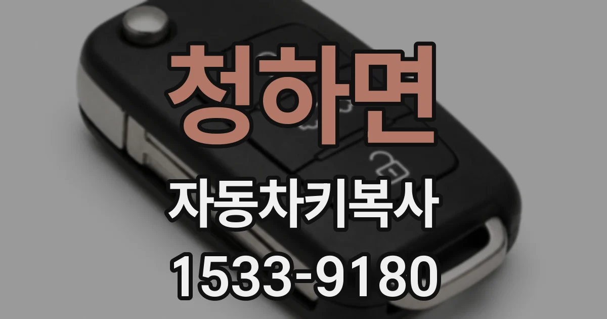 청하면 자동차키복사